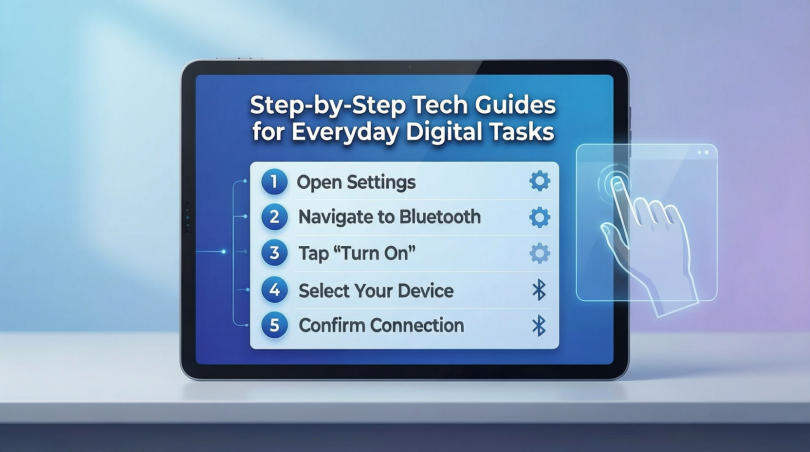 step-by-step tech guides for everyday digital tasks