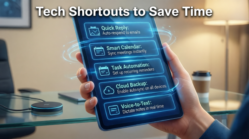 tech shortcuts to save time