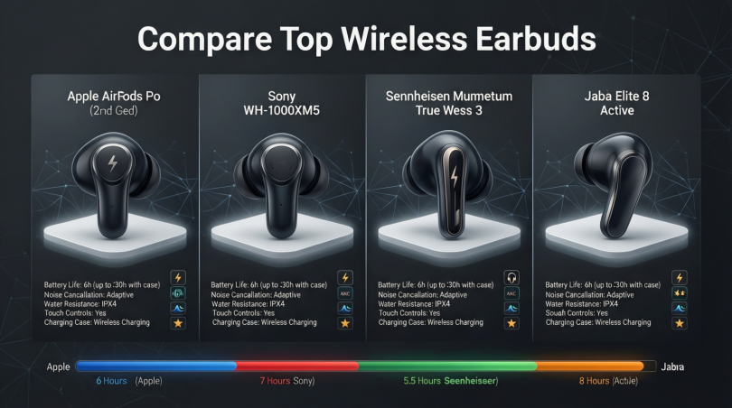 Compare Top Wireless Earbuds