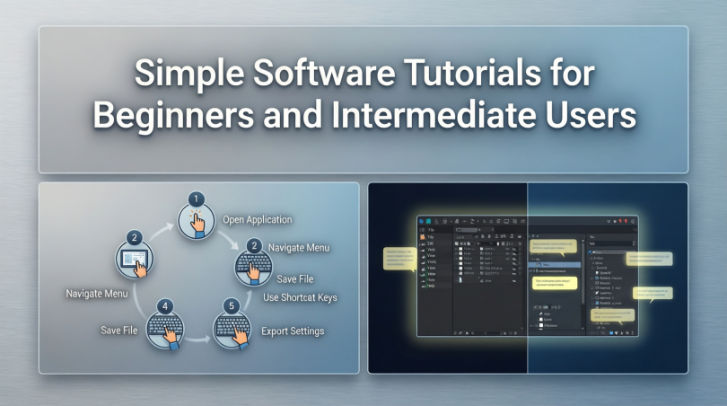simple software tutorials for beginners