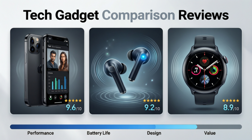 tech gadget comparison reviews